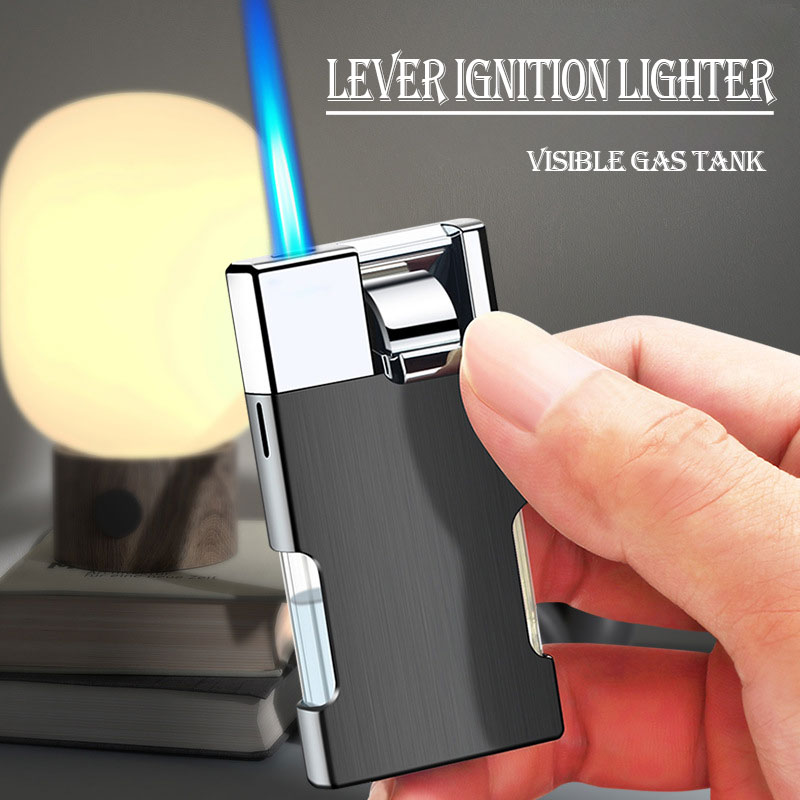 Electronics Gadgets Sale - Blue Flame Metal Butane Gas Lighters,