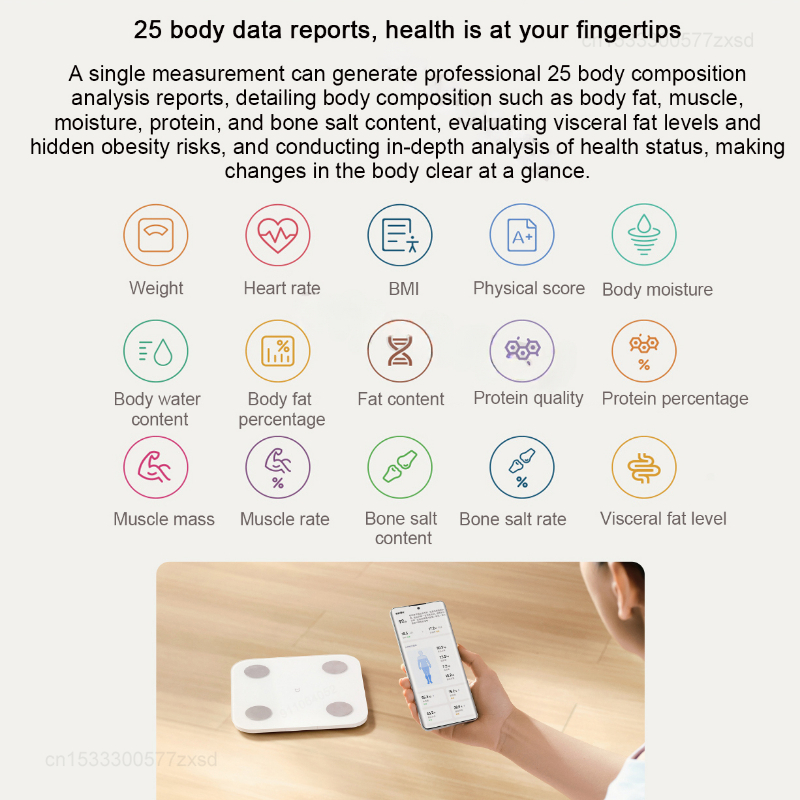 Mijia Body Fat Scale S400 Blue - Body Fat Scale Smart ulasan dan harga