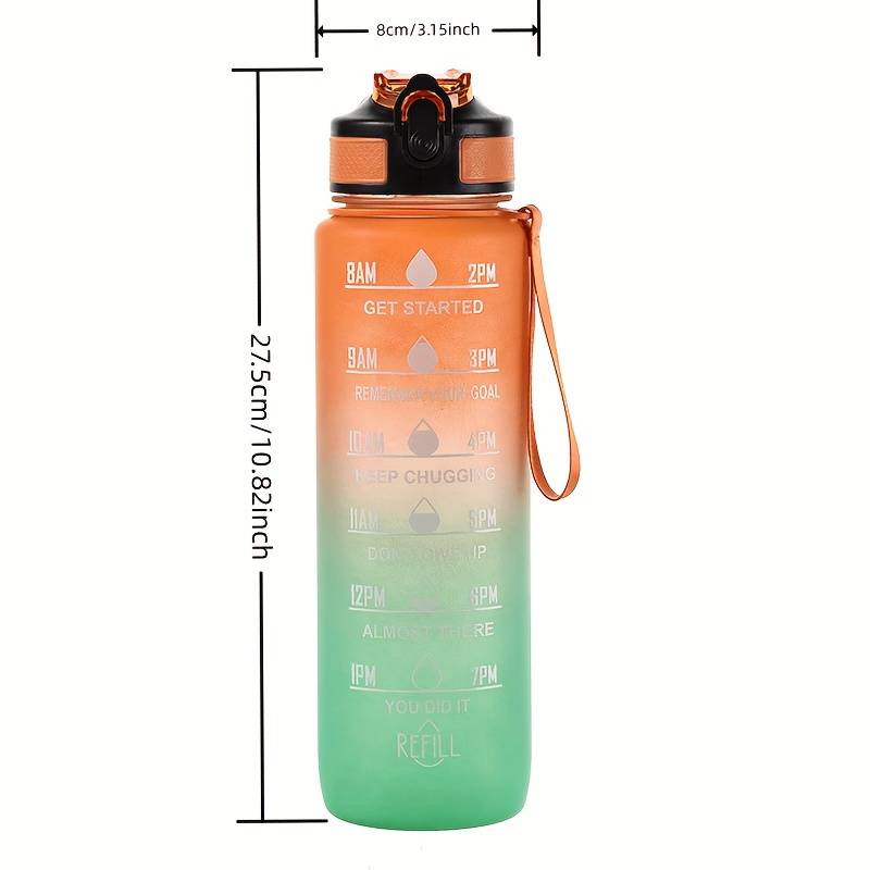 Gradient Color 1000mL Large Ca - Smart Water Bottle Tracker ulasan dan harga