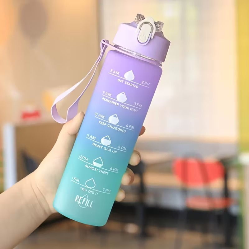 900ml Sports water Bottle High - Smart Water Bottle Tracker ulasan dan harga