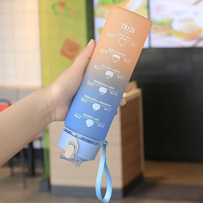 900ml Sports water Bottle High - Smart Water Bottle Tracker ulasan dan harga