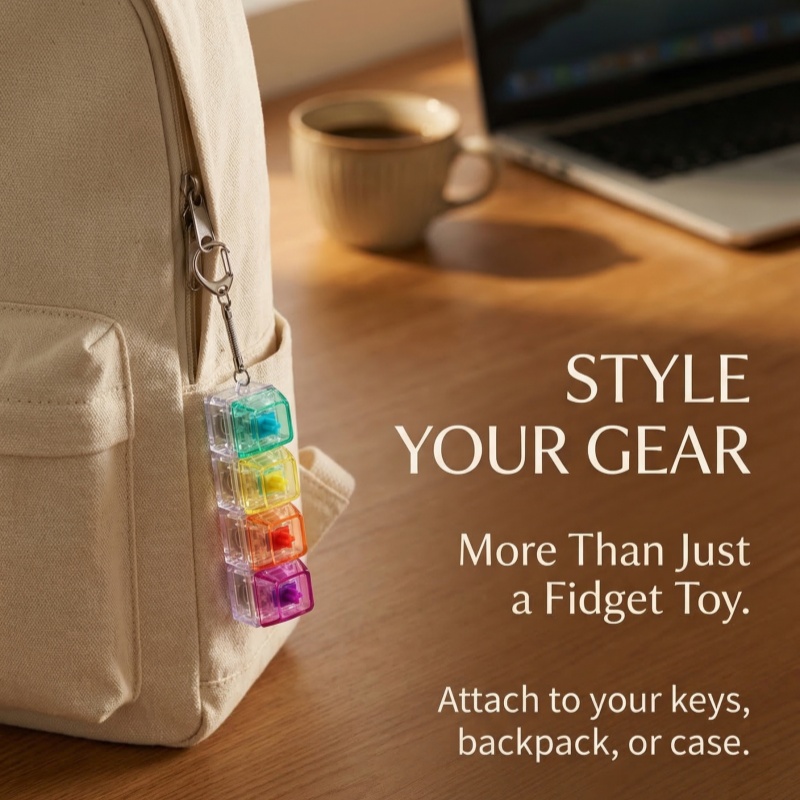 1PC Fidget Clicker Keychain Tr - Electronics Gadgets Sale ulasan dan harga