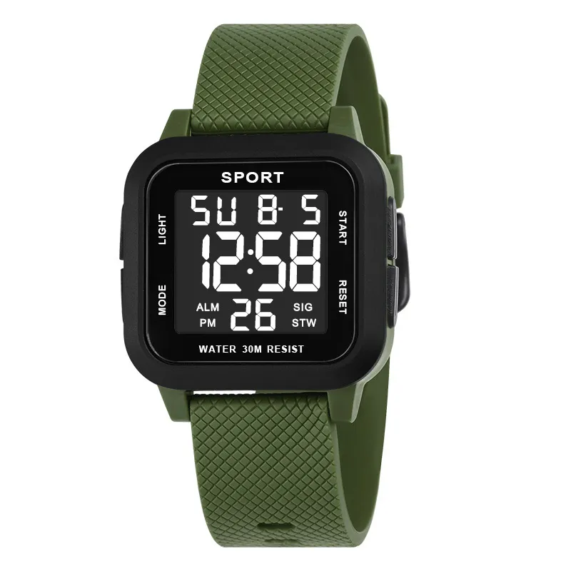 Black Sports Watch Men's Digit - Digital Alarm Clock ulasan dan harga