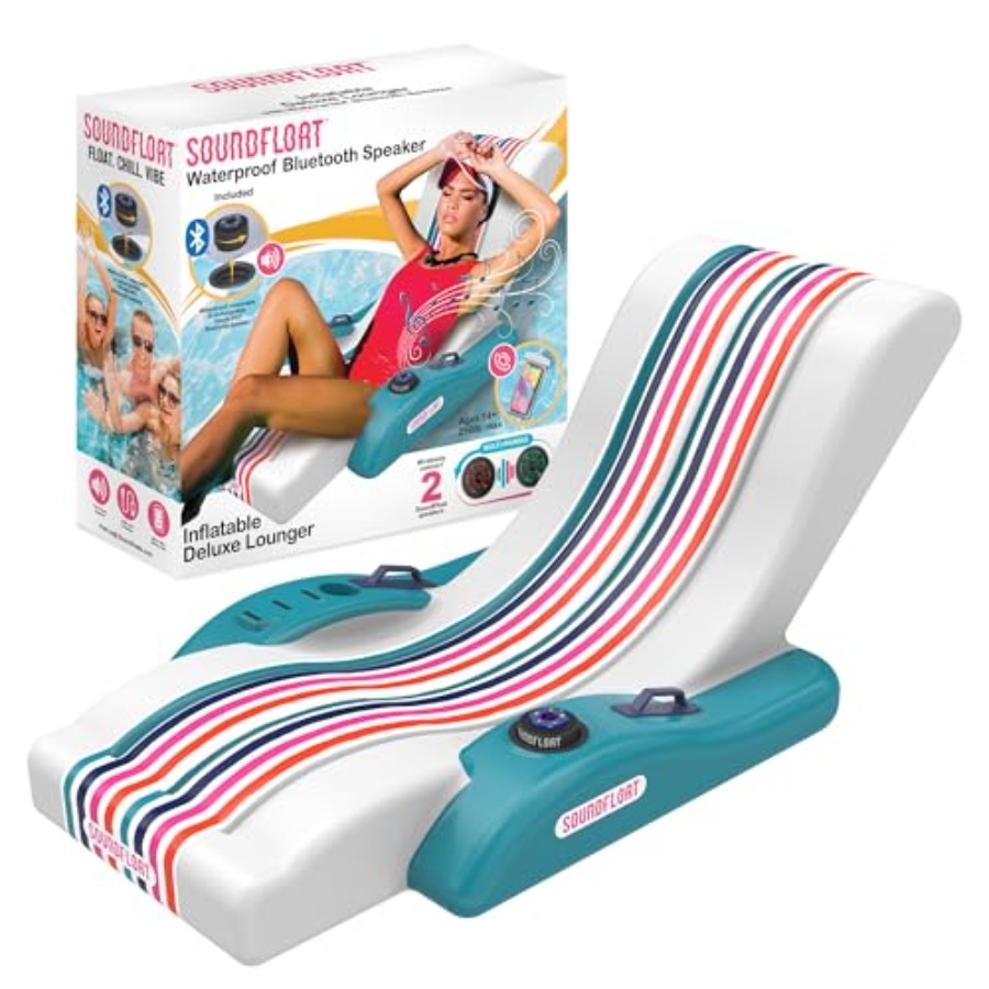 Inflatable Pool Lounger with B - Bluetooth Speaker Waterproof ulasan dan harga