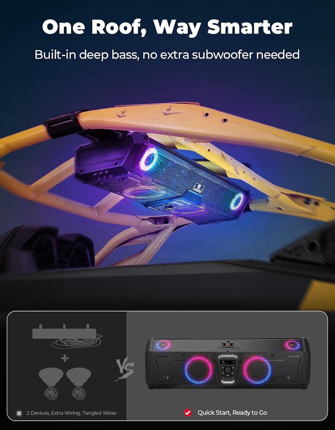 KEMIMOTO UTV 800w Deep Bass Bl - Bluetooth Speaker Waterproof ulasan dan harga