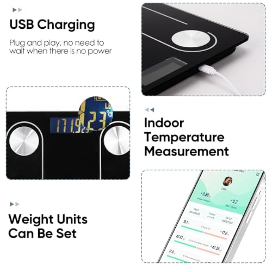 Smart Bluetooth Body Fat Scale - Body Fat Scale Smart ulasan dan harga