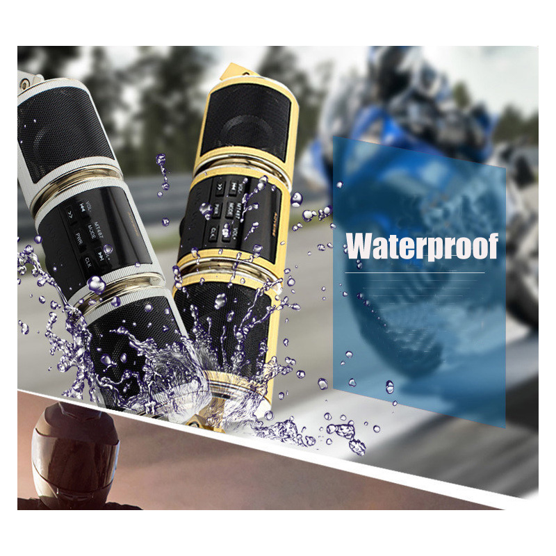 Motorcycle Audio FM Radio AUX  - Bluetooth Speaker Waterproof ulasan dan harga