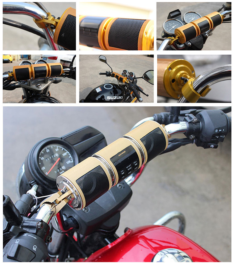 Motorcycle Audio FM Radio AUX  - Bluetooth Speaker Waterproof ulasan dan harga