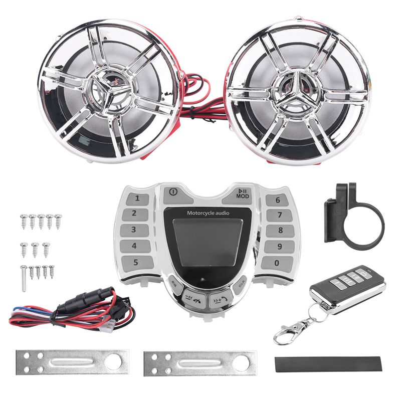 Motorcycle Audio Stereo Speake - Bluetooth Speaker Waterproof ulasan dan harga
