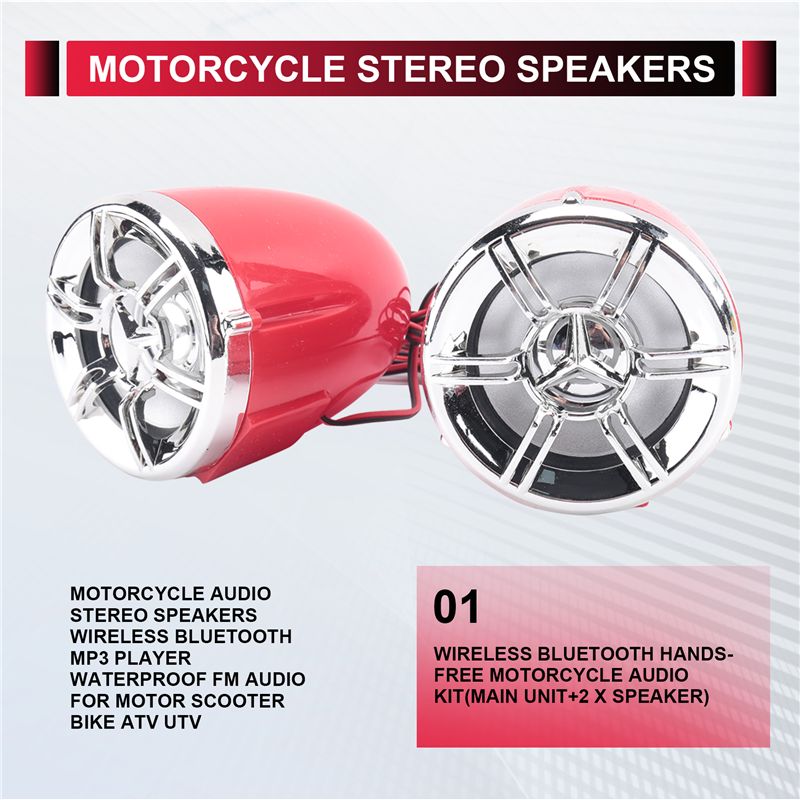 Motorcycle Audio Stereo Speake - Bluetooth Speaker Waterproof ulasan dan harga